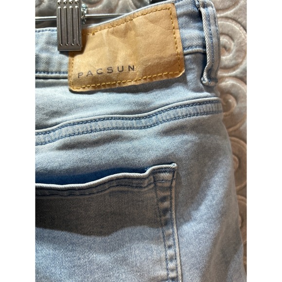 PacSun Skinny Jeans Light Wash Distressed Denim Pants Size 30x32 - Picture 8 of 10